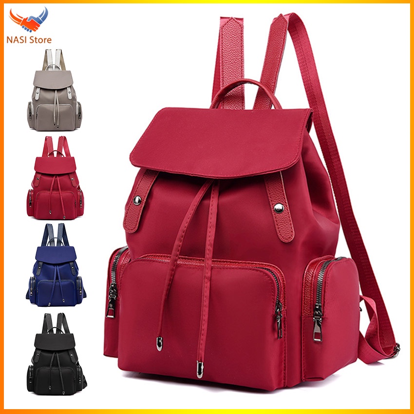 Balo nữ thời trang B1037 NASI Store vải dù chống thấm đựng vừa A4 ba lô nữ mẫu đẹp phong cách hàn quốc