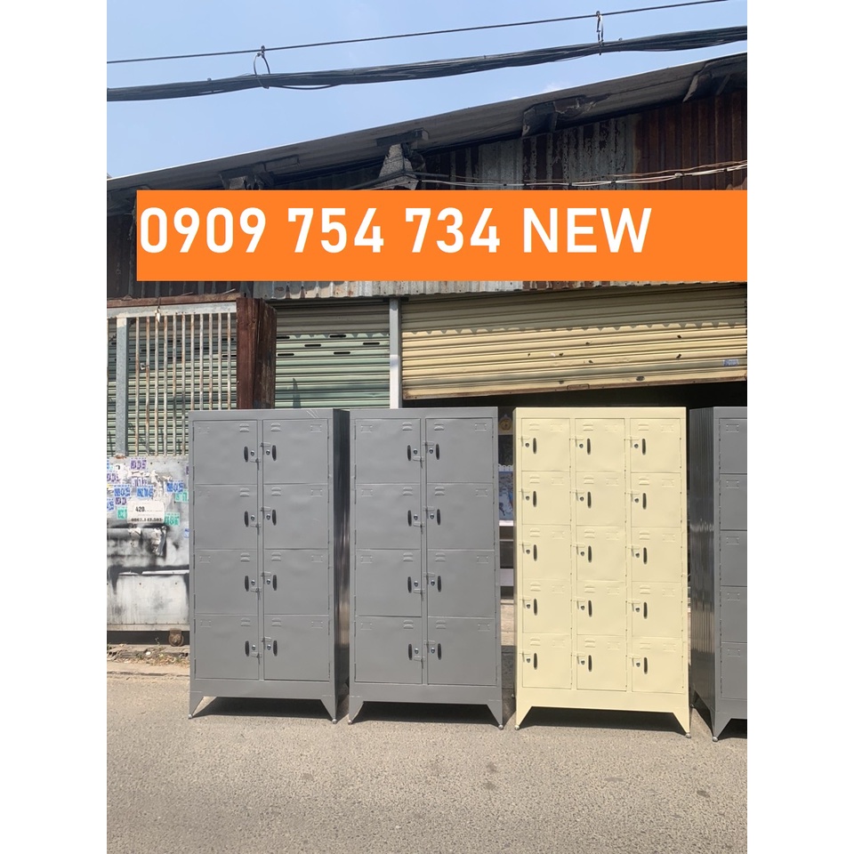 Tủ sắt có khóa nhiều ngăn đựng đồ cho shop, văn phòng giao hàng nhanh