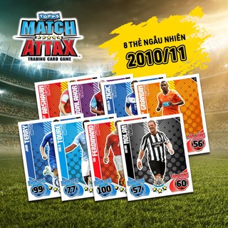 Gói 8 Thẻ Cầu Thủ In Match Attax 2010-11 Ngẫu Nhiên