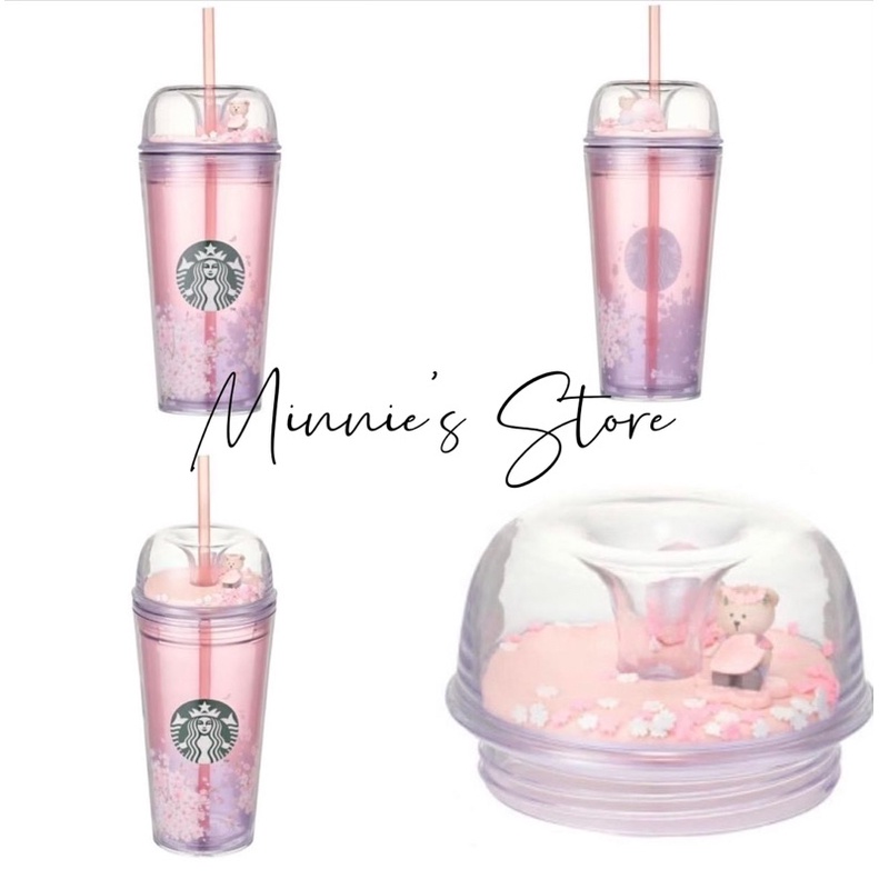 Ly Starbucks Cold Cup Plastic Cherry Blossom
