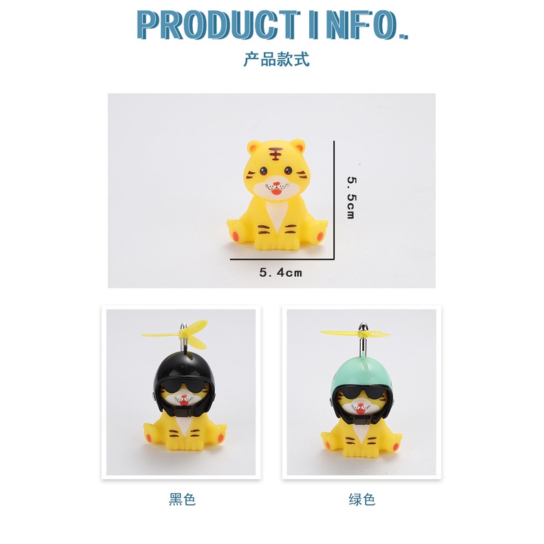 Búp Bê Đồ Chơi Hình Chú Hổ Chạy Bằng Pin Trang Trí Gương Chiếu Hậu Xe Hơi / Xe Máy Điện