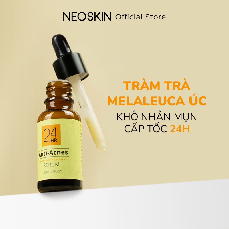 Serum Giảm Mụn Ẩn Và Thâm Cấp Tốc 24H Tinh Dầu Tràm Trà Úc Anti Acnes NEOSKIN 20ml (Chai)