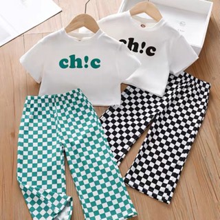 Bộ CH!C siêu xinh áo croptop quần dài HOTTREND cho bé gái từ 12kg - 35kg ( Bán rời QUẦN + ÁO )