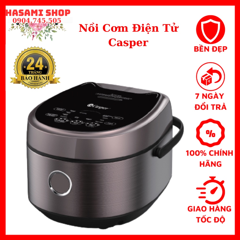 Nồi Cơm Điện Tử 1.8 lít Casper CD-18RC01 Chính Hãng, Thương Hiệu Thái Lan, Lỗi 1 đổi 1, Bảo hành 24 tháng