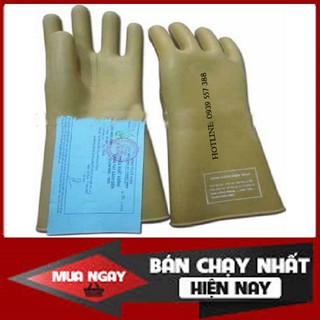 Găng tay cao su cách điện hạ áp , găng tay chống điện giật