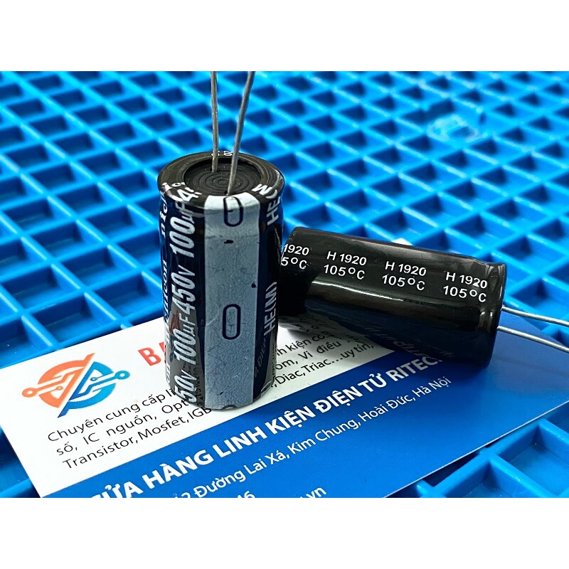 Tụ hóa Nichicon 100uF 450V kích thước 18X35mm