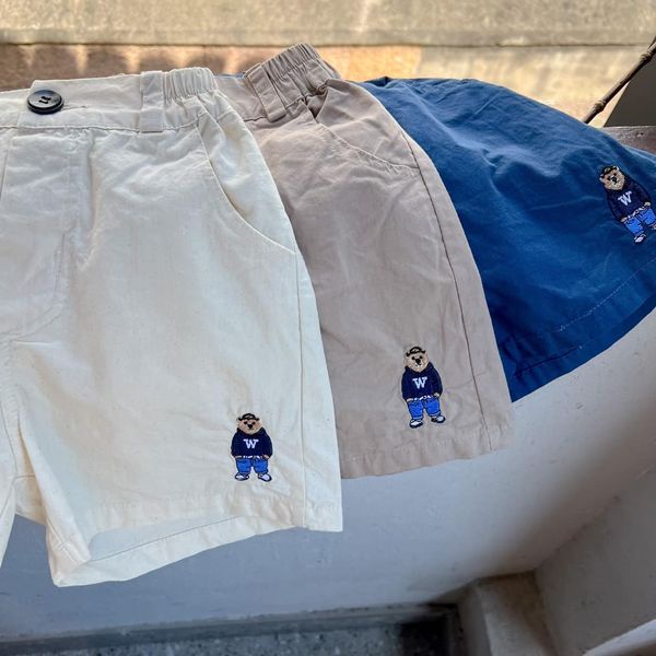 Quần short bé trai BAE KIDS, quần đùi cho bé trai 11kg đến 34kg thêu gấu