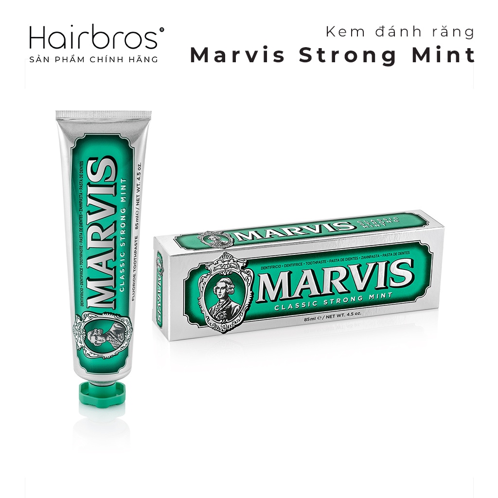 Kem đánh răng Marvis Classic Strong Mint Toothpaste - 85ml