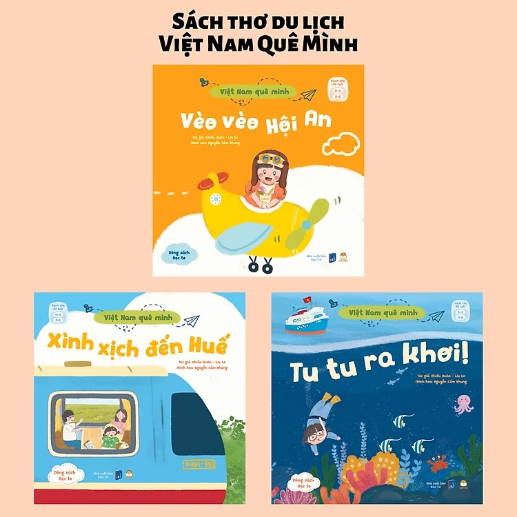 Bộ sách thơ - Việt Nam Quê Mình - Bộ 3 cuốn