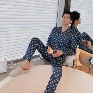 Bộ đồ ngủ vải lụa plus size chất lượng cao cho nam