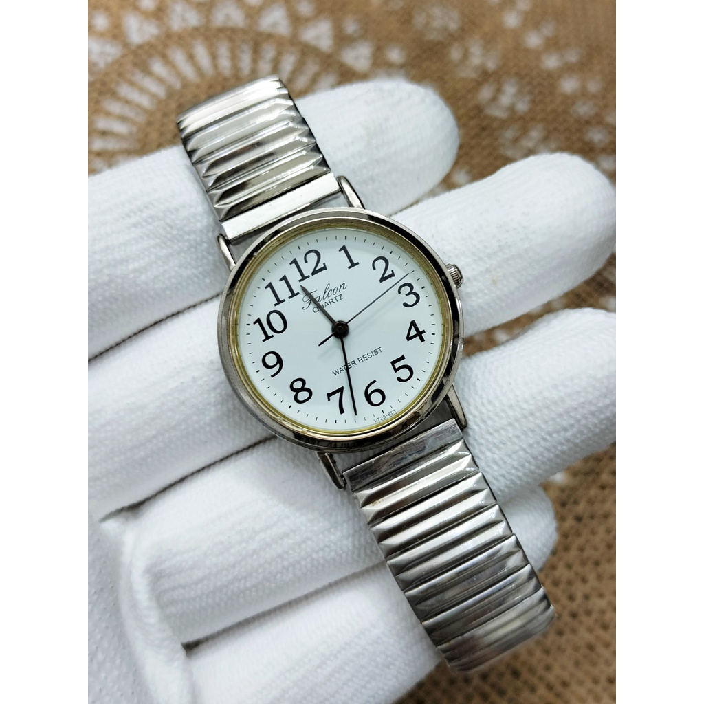 Đồng hồ nữ Jaxis hàng si Nhật số tự nhiên, dây chun