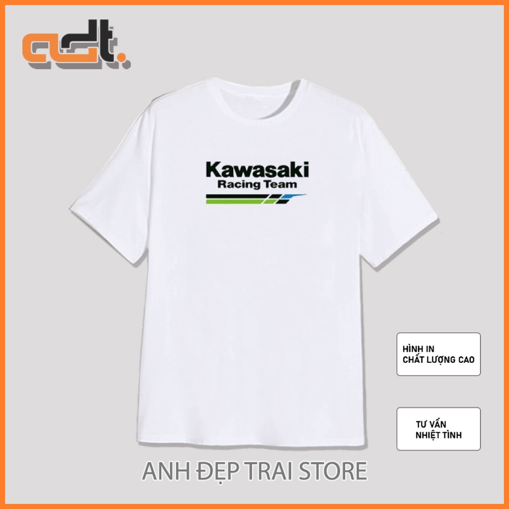 Áo thun Đen Racing Kawasaki Racing Team chất đẹp