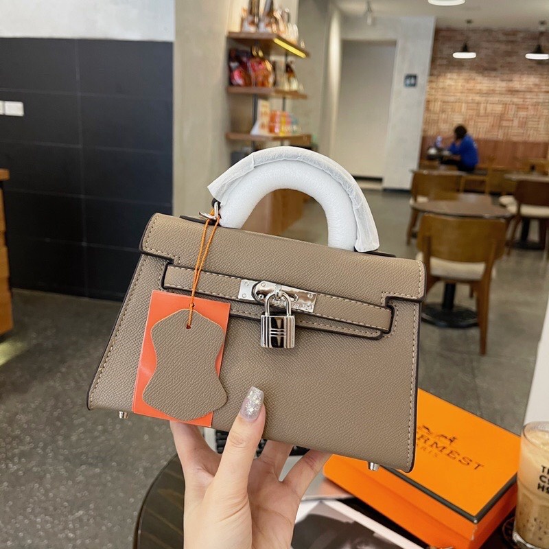 Túi xách nữ cầm tay đeo vai da nhám trơn HM Full box , Túi sách đeo chéo có khoá nhỏ phong cách thời trang TH Store