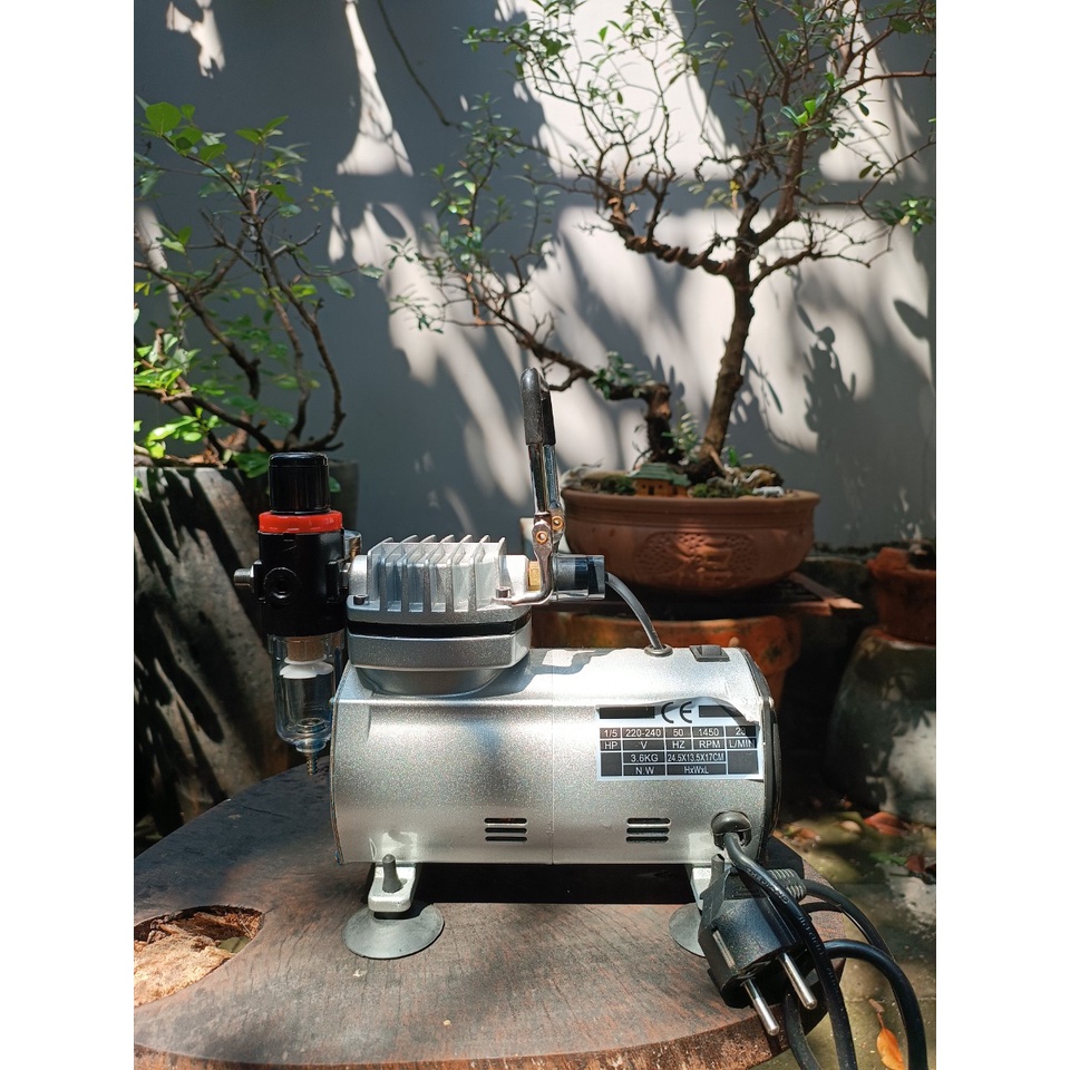 Bộ máy nén phun sơn mini Airbrush + Bút sơn