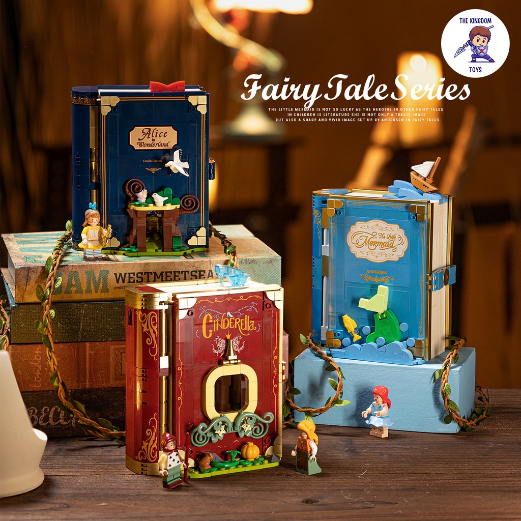 Đồ Chơi Lắp Ráp Mô Hình Truyện Cổ Tích Fairy Tales  Alice / Nàng Tiên Cá / Aladdin / Cô Bé Lọ Lem / Bạch Tuyết