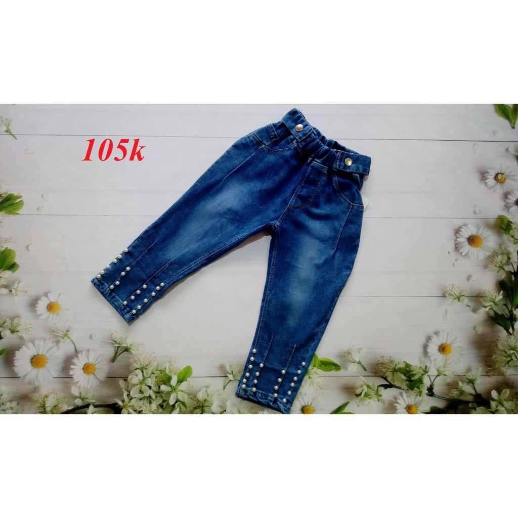 Quần jean đính hạt size 20-23kg