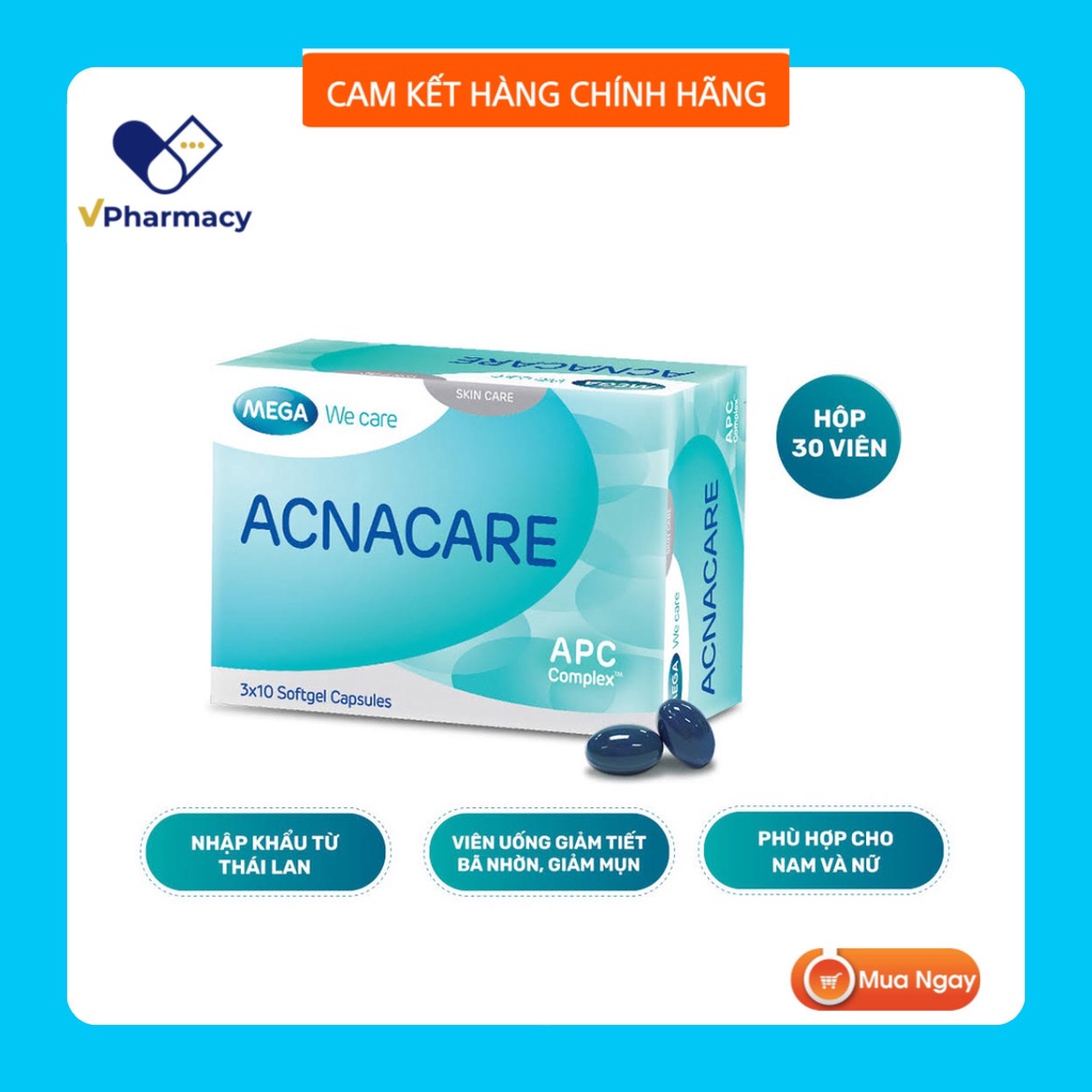Viên uống ngừa mụn Acnacare