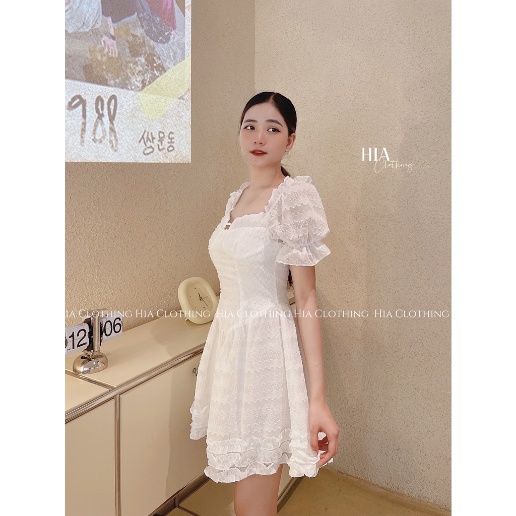Váy Tay Phồng Ren Vòng 1 HIA Clothing V724