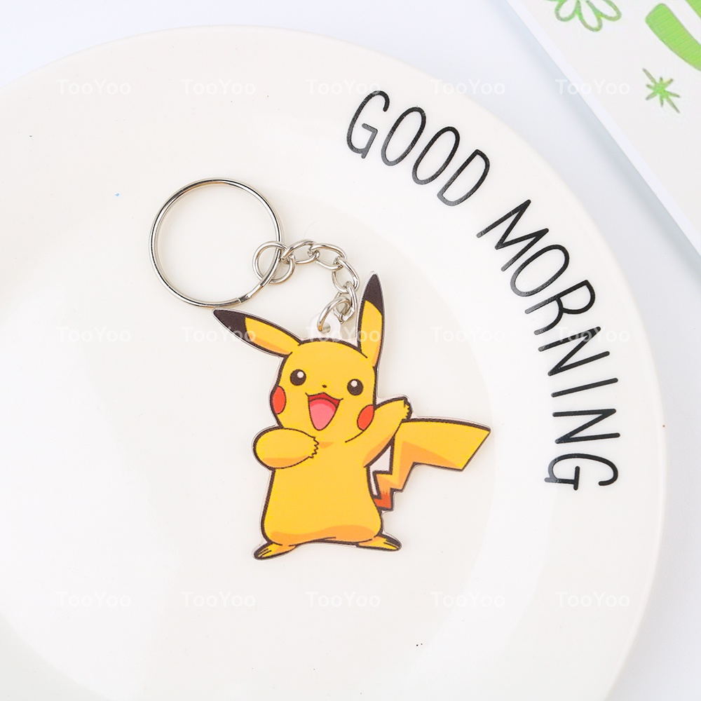 Móc khóa Pokemon mini chất liệu mica dễ thương cute TooYoo BK00352