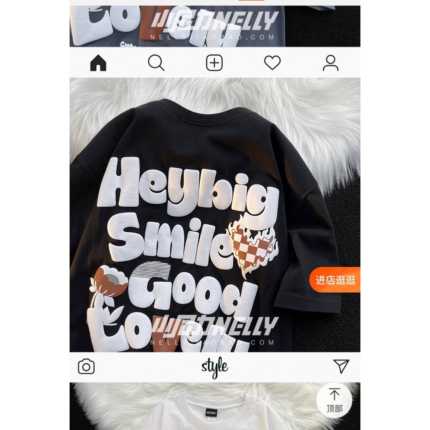 [Hàng sẵn] Áo Nelly - Áo phông Nelly Heybig - SMILE GOOD LOVELY