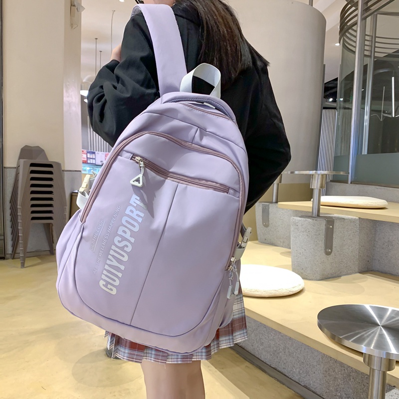 Balo học sinh PRETTYZYS sức chứa lớn 15.6 inch thời trang Hàn Quốc 2023 trẻ trung cho nữ