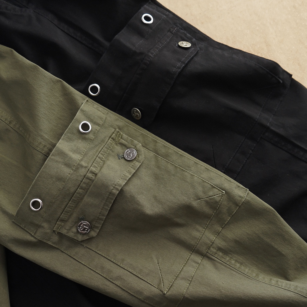 Quần Jogger túi hộp , Jogger kaki  vải kaki hàn dày dặn, túi hộp đôi đóng khuy có nắp túi 4 màu-