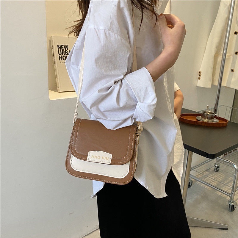 Túi Xách Nữ Đeo Chéo Đeo Vai Cỡ Nhỏ 2023 Màu Sắc Tương Phản Phong Cách Hàn Quốc BC04