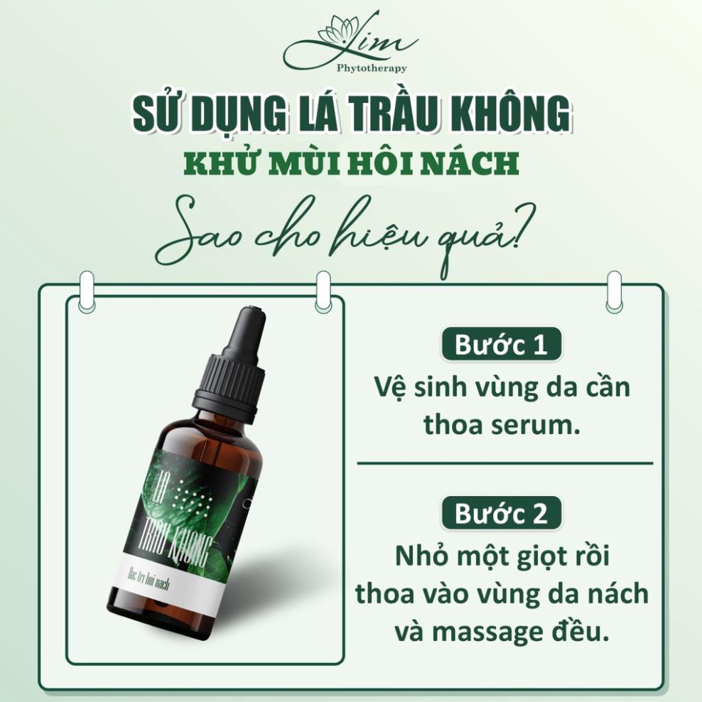 Serum Khử Mùi Hôi Nách Lá Trầu Không LIM - Khử Hôi Nách Hôi Chân , Cơ Thể , Giảm Thâm Nách , Giảm Mồ Hôi