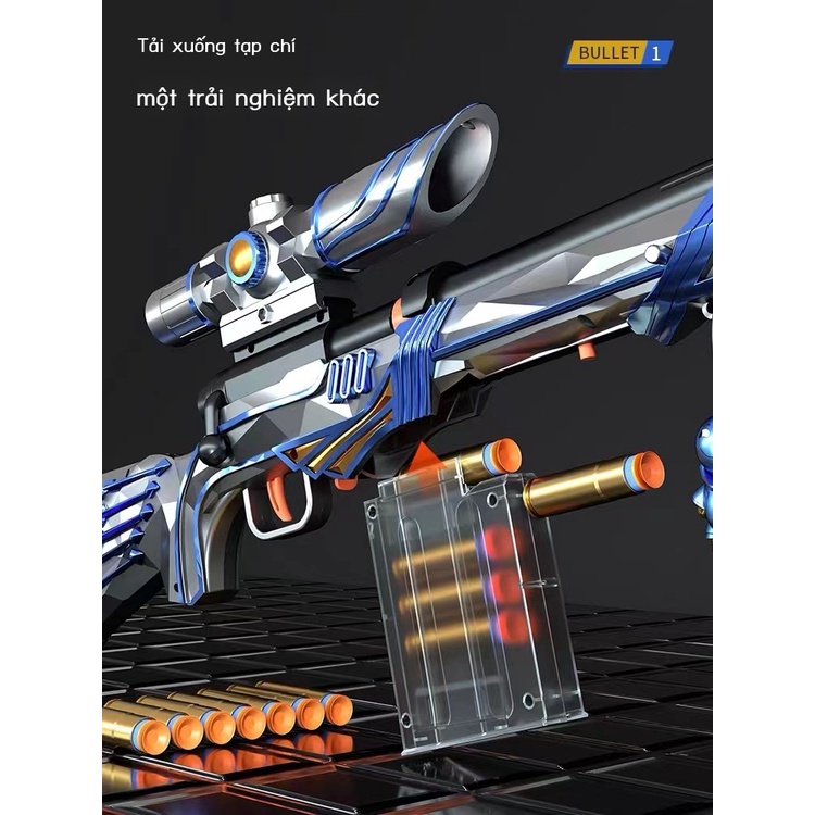 M24 Ngôi Sao Đức Tin Kéo Bu Lông Đẩy Vỏ Trẻ Em Bé Trai Amw Viên Mềm 98K Gram Bắn Tỉa Lớn Chơi Mô Phỏng AWM