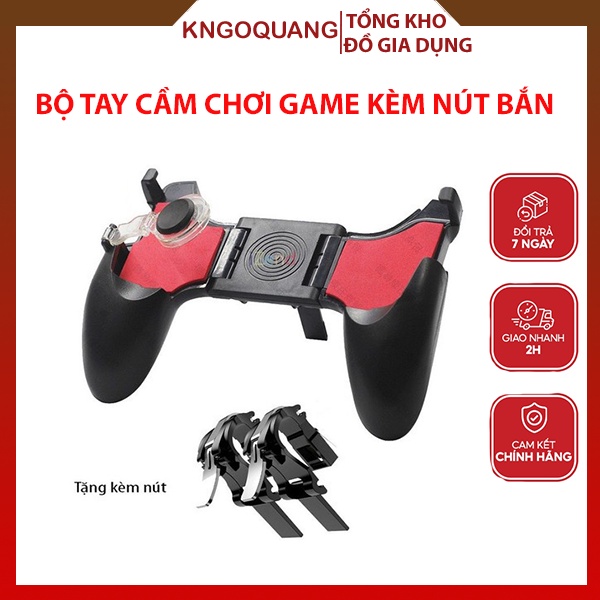 Bộ tay cầm chơi game kèm nút bắn, di chuyển Gamepad Kit 5in1 cao cấp Chống trượt,chống kẹt khi di chuyển trong game