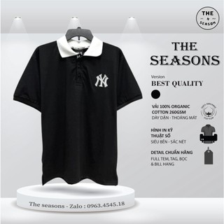 Polo NY MLB Basic unisex nam nữ in hình Monogram Mega-Logo cá tính The.Sesons
