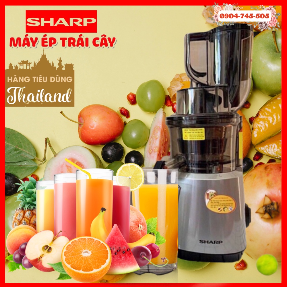 Máy ép Chậm Trái Cây SHARP KS-888 Xuất Xứ Thái Lan Công Suất Mạnh 260W Công Nghệ Ép Giữ Nguyên Dưỡng Chất, BH 12 Tháng