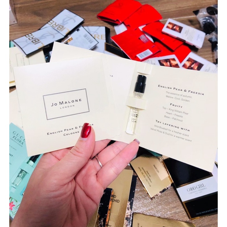 Vial 1.5ml vial nước hoa Jo malone english pear perfume jo malone nữ tính gợi cảm