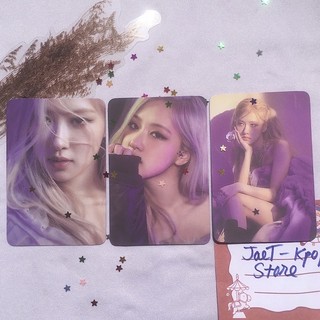Card ảnh bo góc rosé set tím unoff