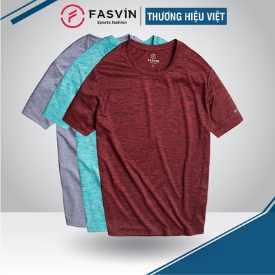 Áo thun nam nữ FASVIN Vải Cotton, Vải Poly Thể Thao