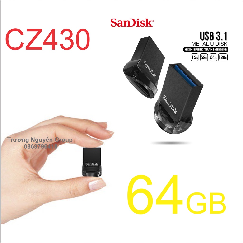 Usb 3.0-3.1-3.2-2.0 SanDisk 16Gb 32Gb 64Gb 128Gb 256Gb CZ430 CZ74 ZC410 CZ50 CZ73 CZ600 Mini Sắt nhỏ gọn Bảo hành 5 năm | BigBuy360 - bigbuy360.vn