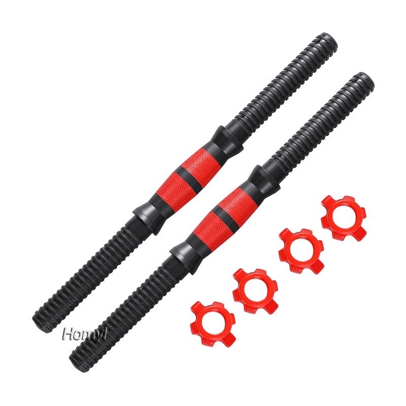 Bộ 2 thanh tạ tay và khóa xoay loại 40cm-50cm dùng tập thể hình tại nhà