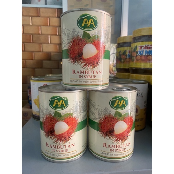 Chôm Chôm Ngâm Đường Hiệu AA - Lon 565g
