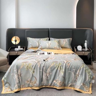 Bộ 4 món chăn ga gối Lụa Thái hàng cao cấp