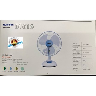 Quạt Senko - B4 bàn (B1616) (Màu ngẫu nhiên)