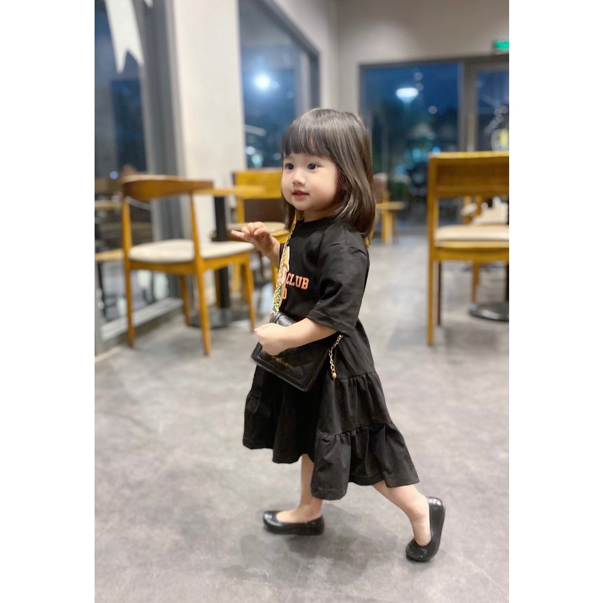 BÁN SỈ VÁY BÉ GÁI ĐUÔI CÁ MÀU ĐEN CÔ GÁI