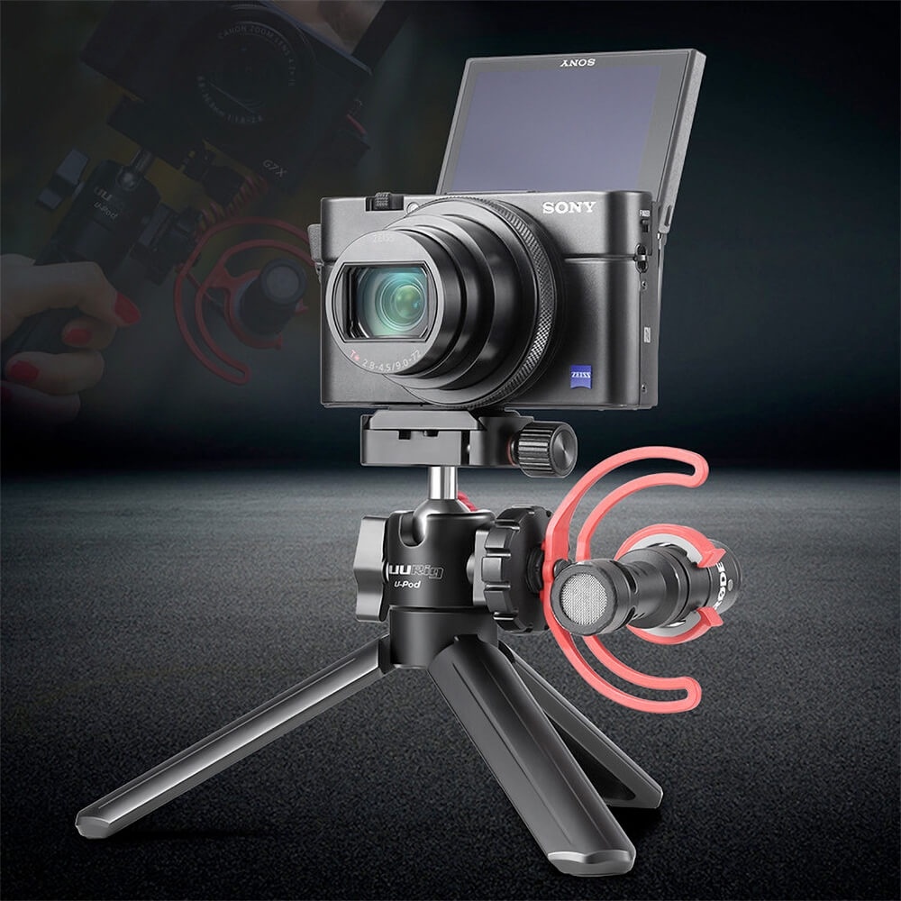 TRIPOD MINI KIÊM TAY CẦM CHO MÁY ẢNH VÀ ĐIỆN THOẠI UURIG U-POD