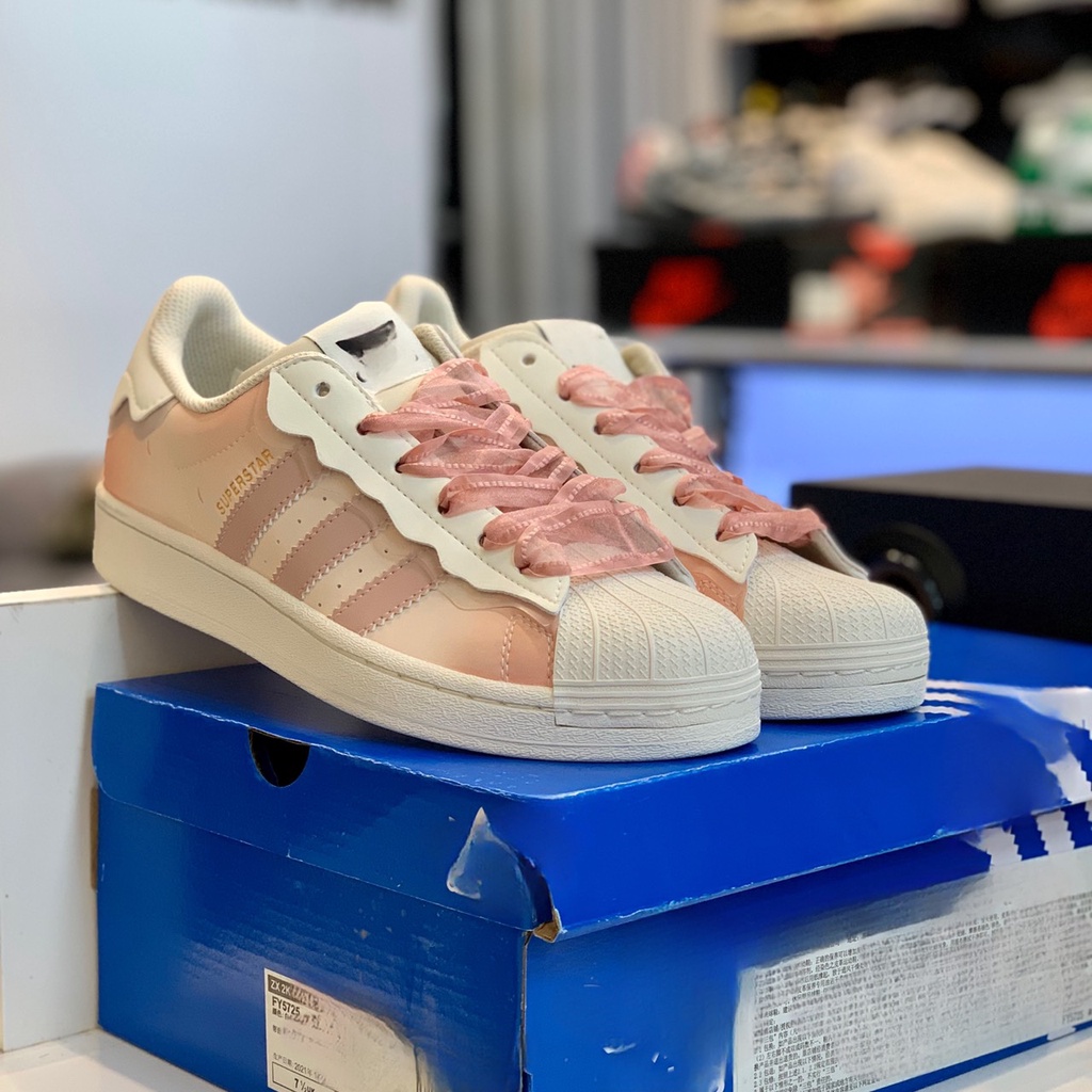 Giày snecker mũi sò hồng bản trung cao cấp sc