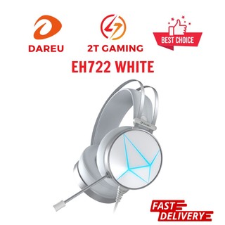 Tai nghe DareU EH722x (White/Pink)/ led RGB/ âm thanh 7.1