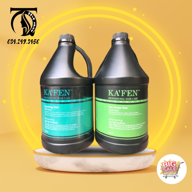 GỘI XẢ CAN 5L KAFEN tại QT Hair Shop