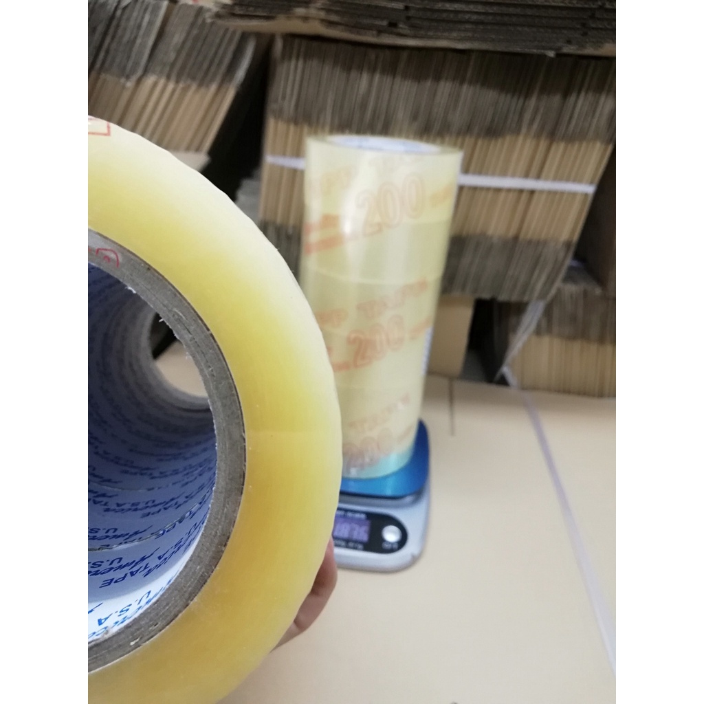 Băng keo trong 1.8kg 200yard băng dính dán thùng đóng gói hàng hóa
