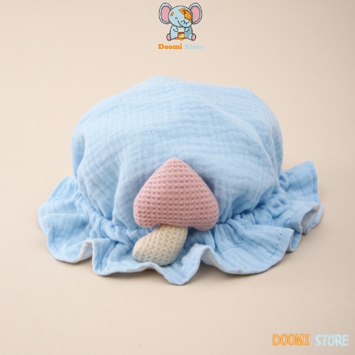 Mũ Xô Hình Nấm Viền Cực Xinh Mềm Mại Thoáng Mát Cho Bé Doomi Store - SP520