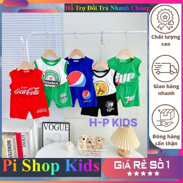 MINKY MOM Bộ Ba Lỗ Thun Lạnh Cho Bé (7-18KG)