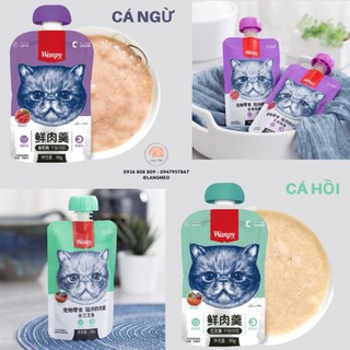Súp thưởng cho mèo - Wanpy nắp vặn 90gr
