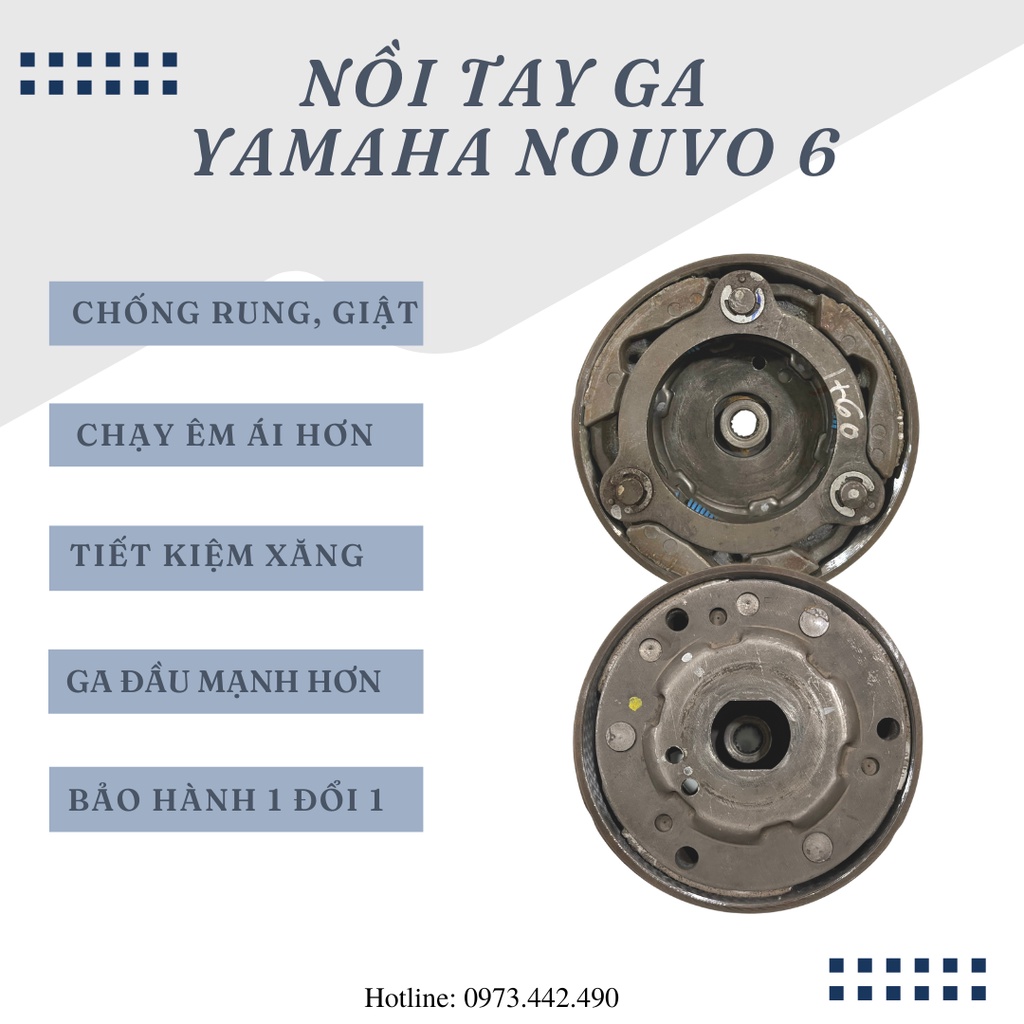 Full nồi sau tay ga Yamaha Nouvo 6, Luvias, LX